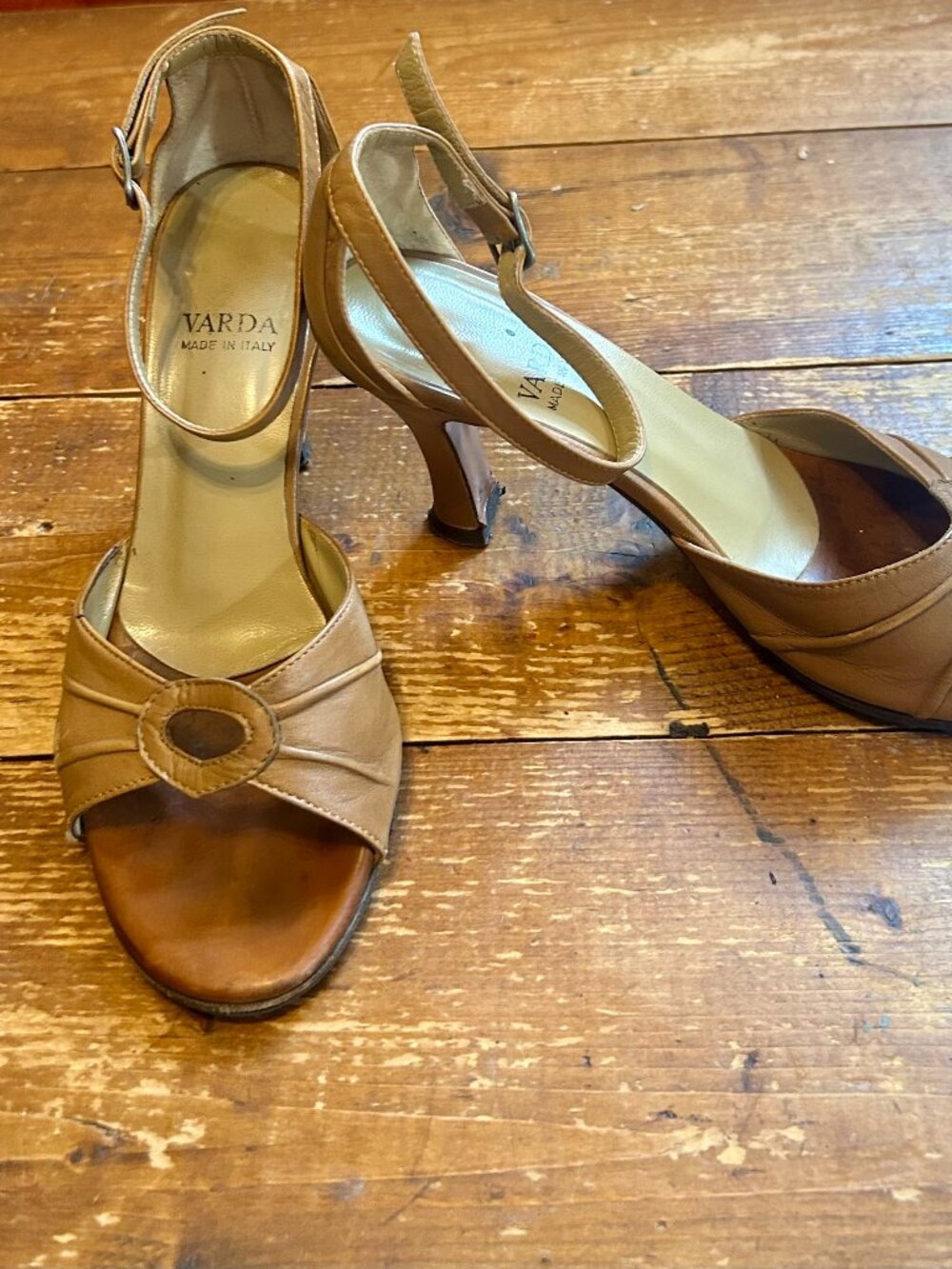 Varda Heeled Sandals (Italian, Handmade) Size 5